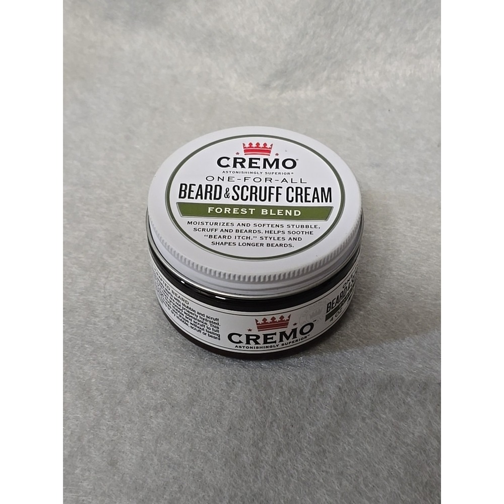 Cremo One-For-All Beard & Scruff Cream Forest Blend NEW 4oz Moisturize Soothe